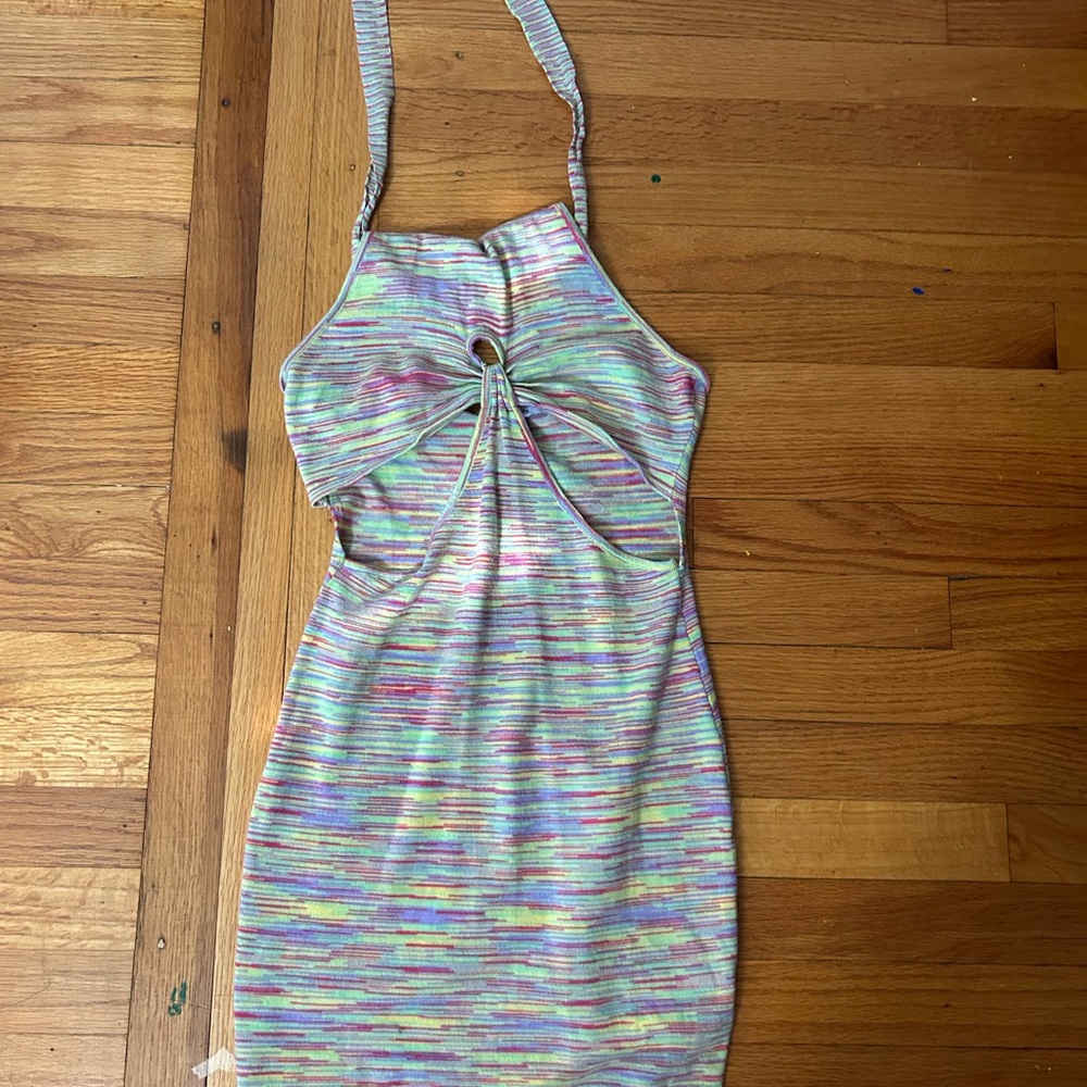 Adika Multicolor Striped Mini Dress
